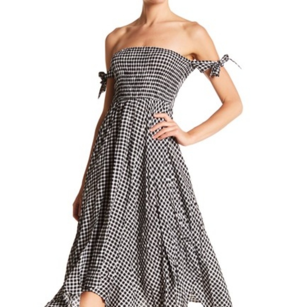 Gingham Plaid Print Dress (NWT)